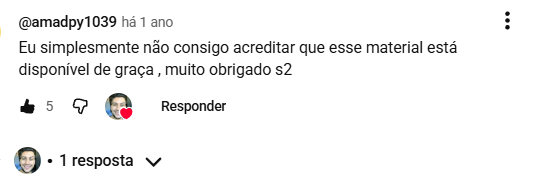 Comentário de aluno